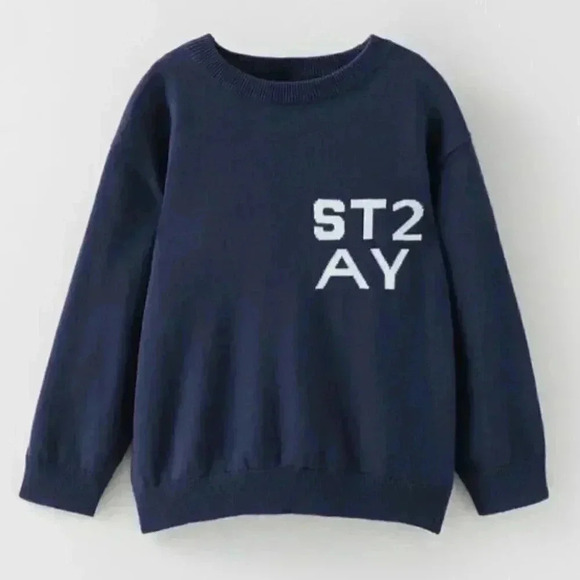Zara TEAM LEAGUE KNIT SWEATER - Picture 1 of 4